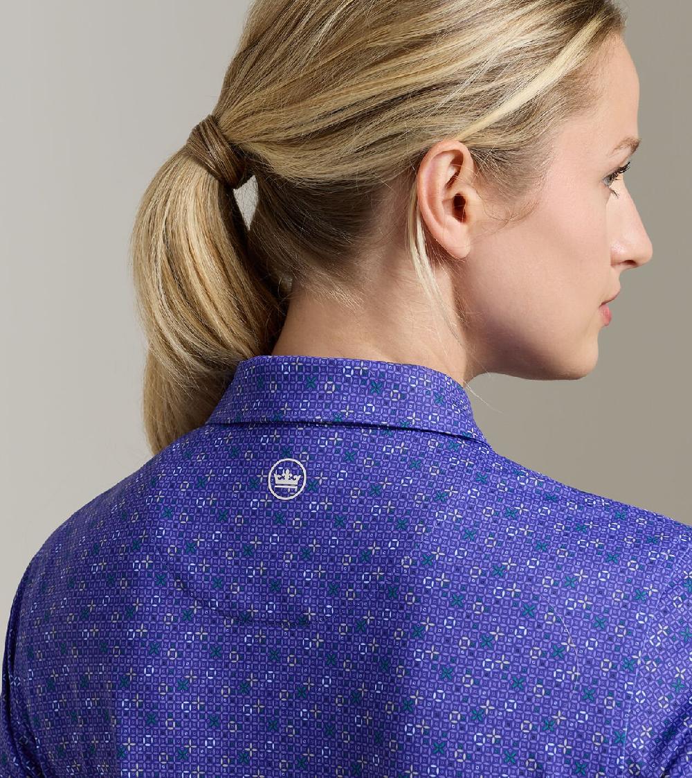 Peter Millar Circle Back Short-Sleeve Jersey Polo PACIFIC BLUE