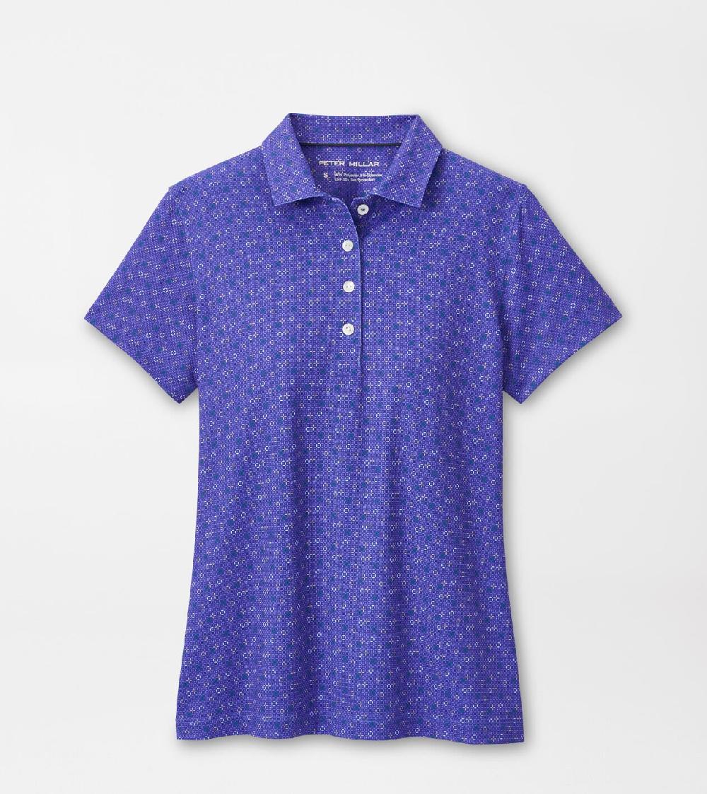 peter millar Circle Back Short-Sleeve Jersey Polo PACIFIC BLUE