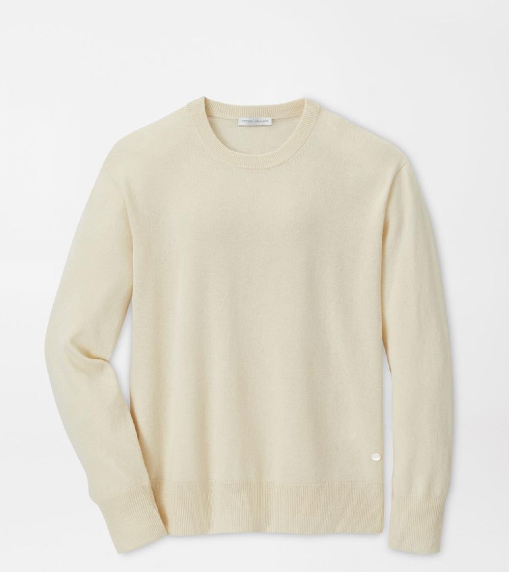 peter millar Crown Heritage Cashmere Crewneck Sweater Ivory