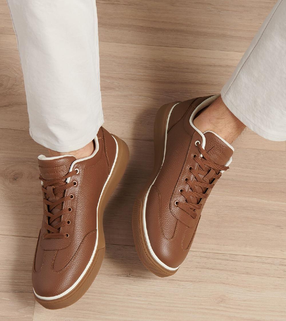 Peter Millar Drift Leather Hybrid Course Shoe Whiskey