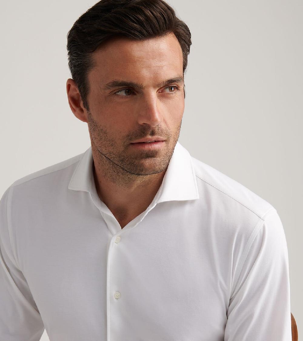 Peter Millar Excursionist Flex Solid Sport Shirt White
