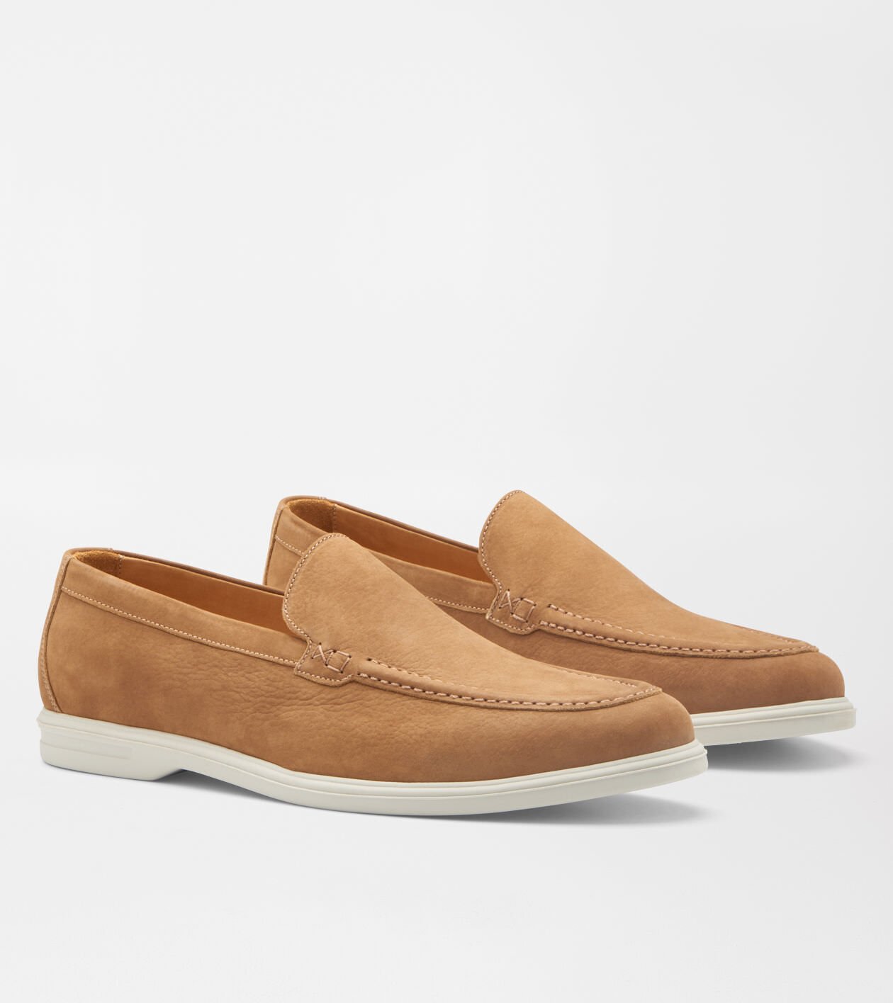Peter Millar Excursionist Nubuck Venetian Loafer Whiskey
