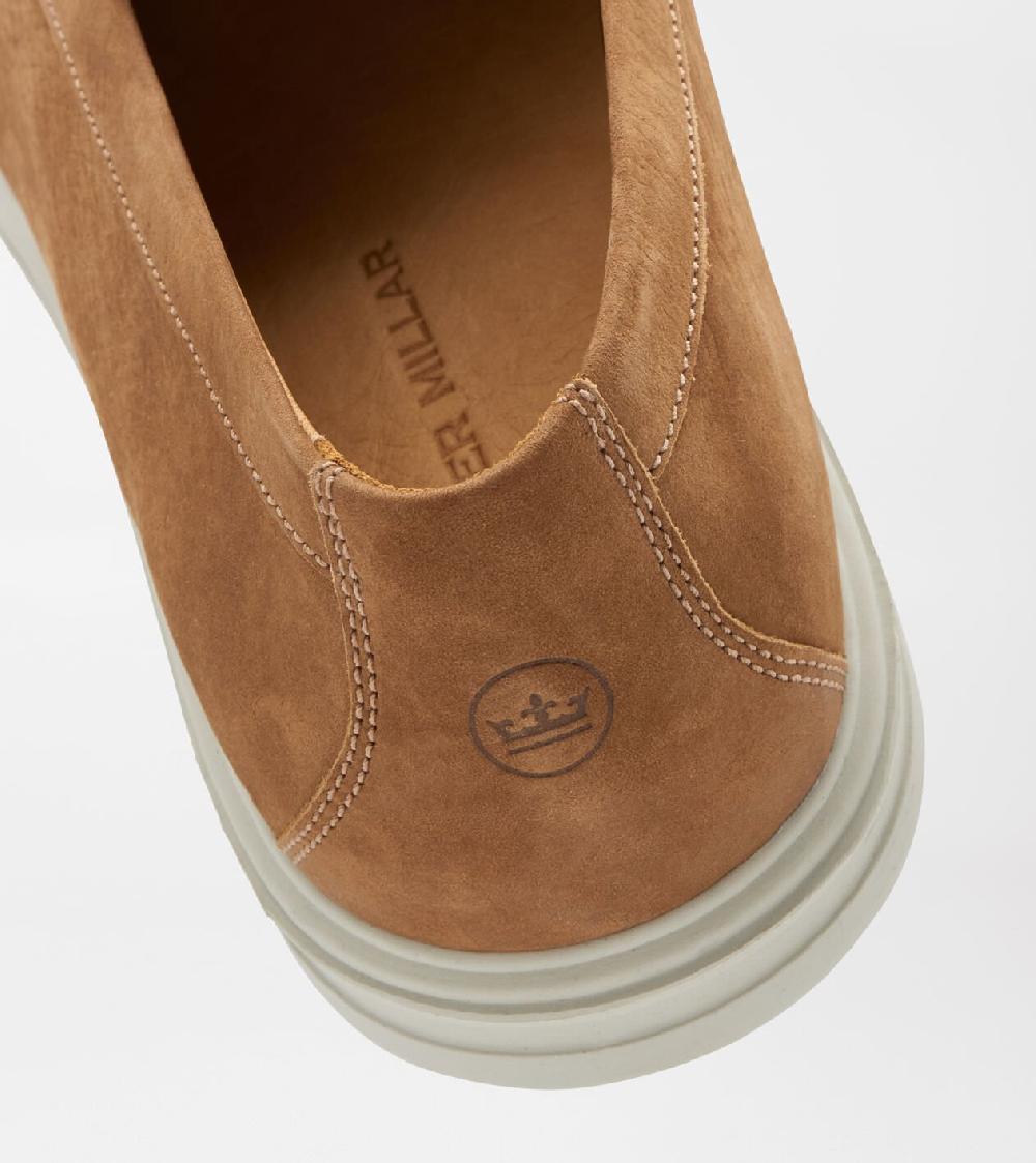 Peter Millar Excursionist Nubuck Venetian Loafer Whiskey