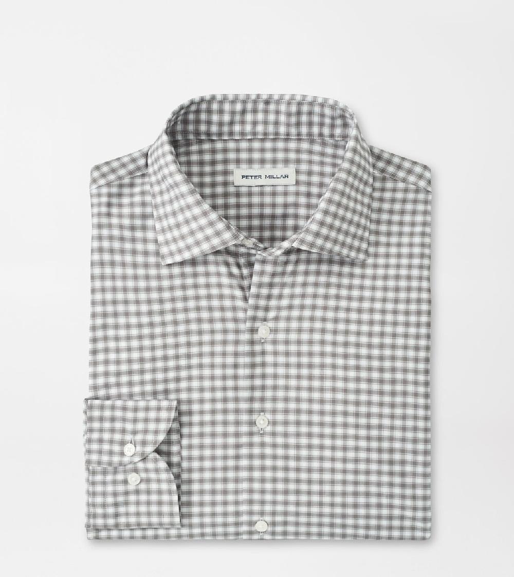 peter millar Fairbanks Performance Twill Sport Shirt BASIL