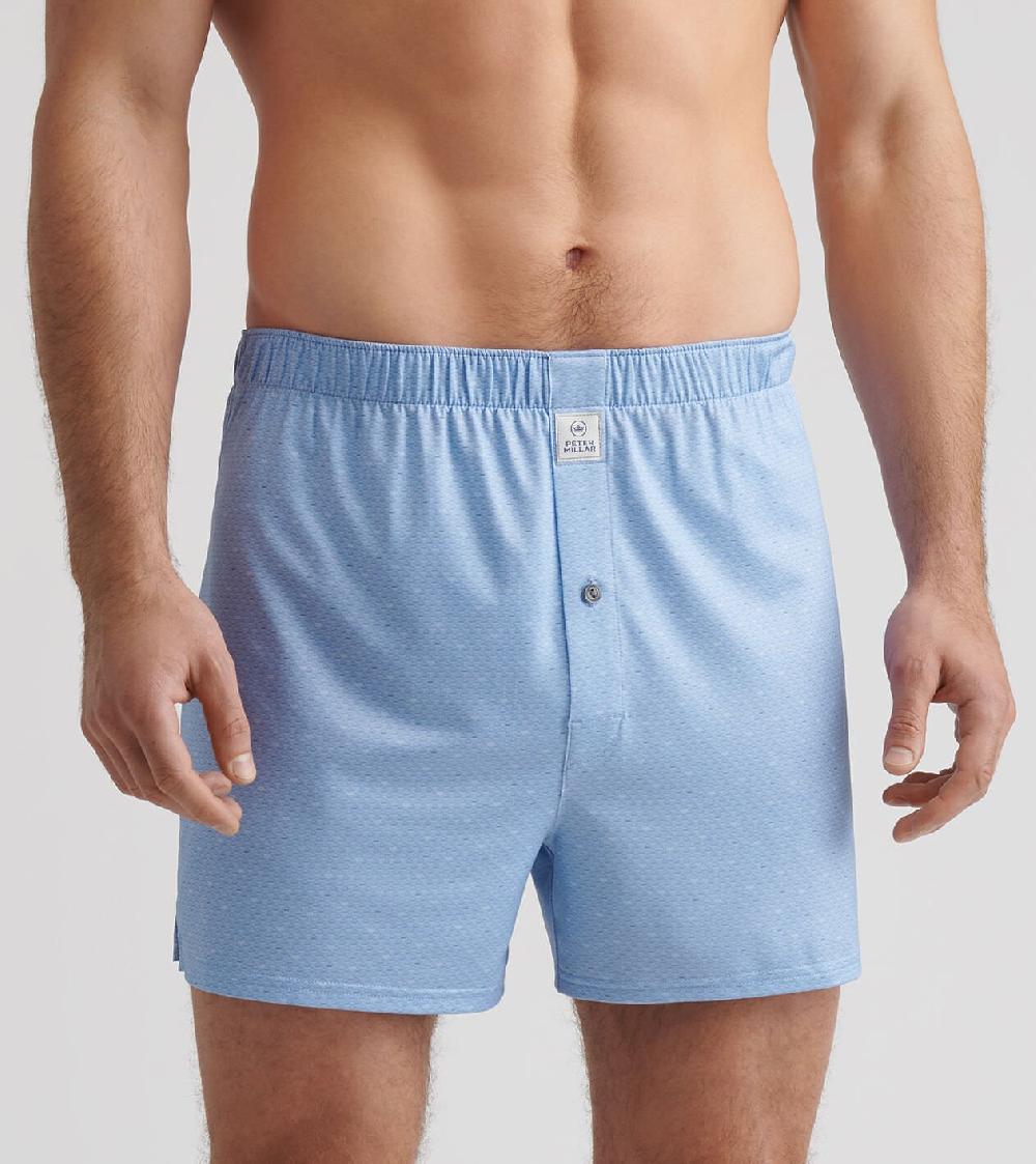 Peter Millar Fall Football Performance Boxer Short Cottage Blue