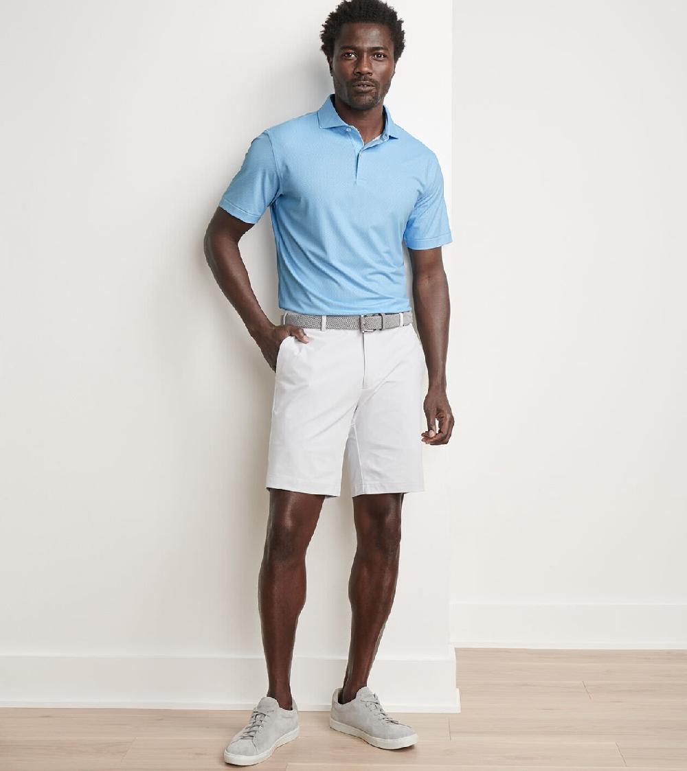Peter Millar Fermata Performance Jersey Polo Blue Frost