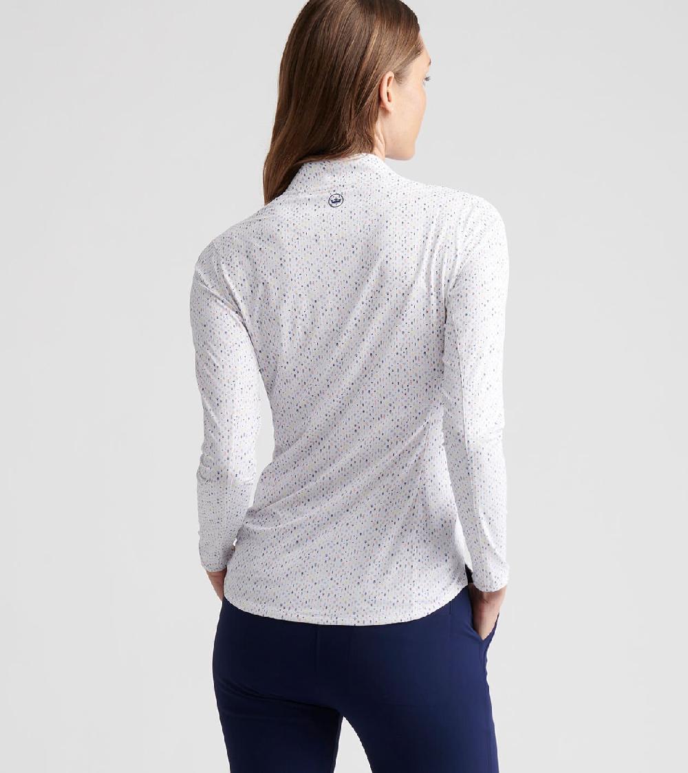 Peter Millar Final Touch Lightweight Long-Sleeve Zip Sun Shirt Multi