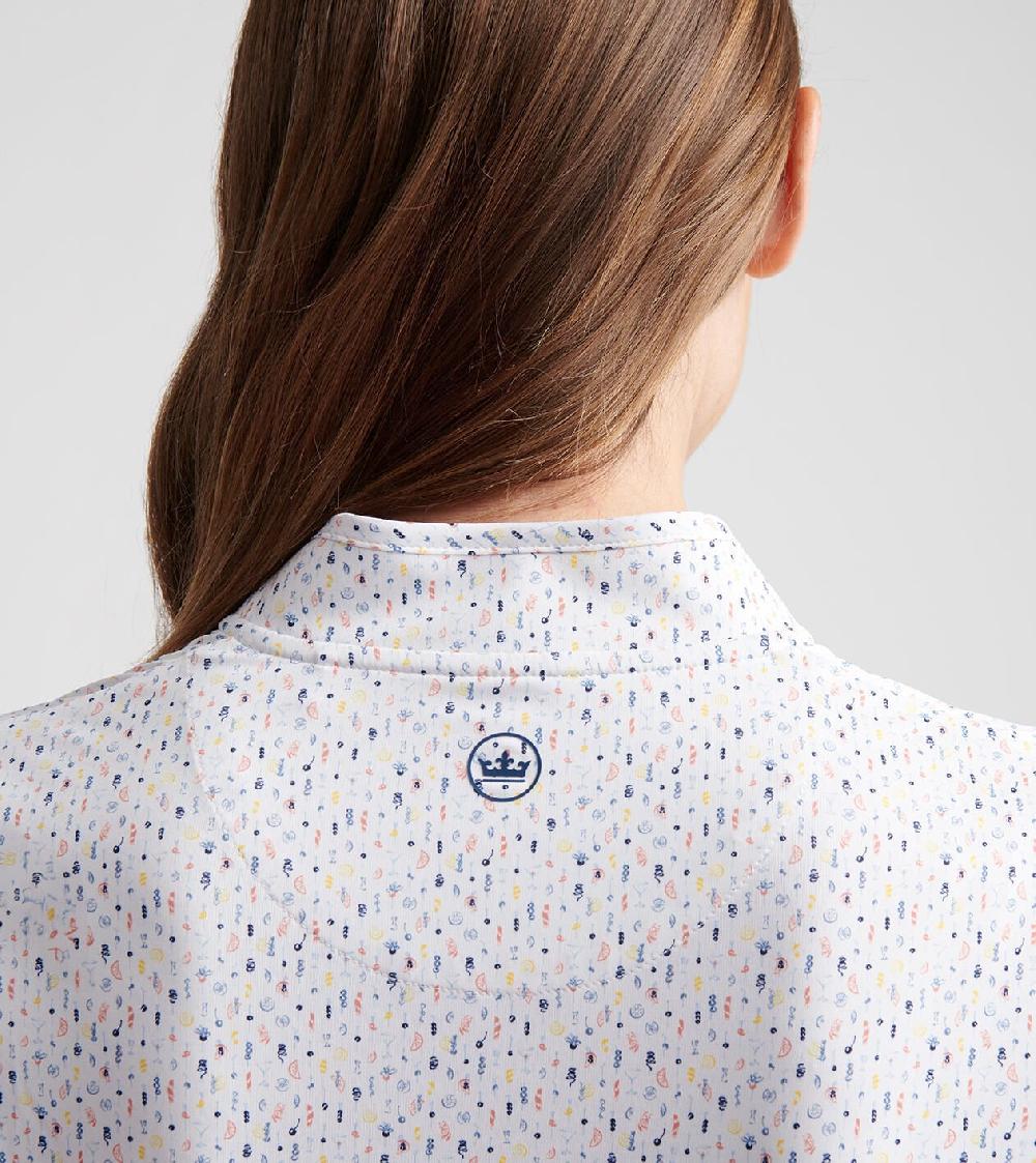 Peter Millar Final Touch Lightweight Long-Sleeve Zip Sun Shirt Multi