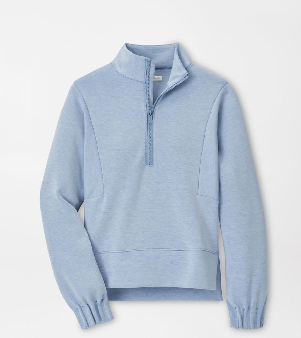 peter millar Flora Knit Mélange Half-Zip Pullover Vintage Indigo