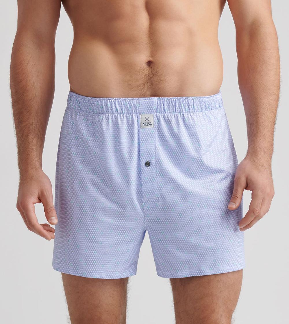 Peter Millar Geo Skull Performance Boxer Short White