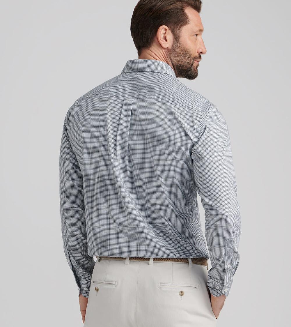 Peter Millar Jackson Crown Lite Cotton-Stretch Sport Shirt DEEP VERDANT