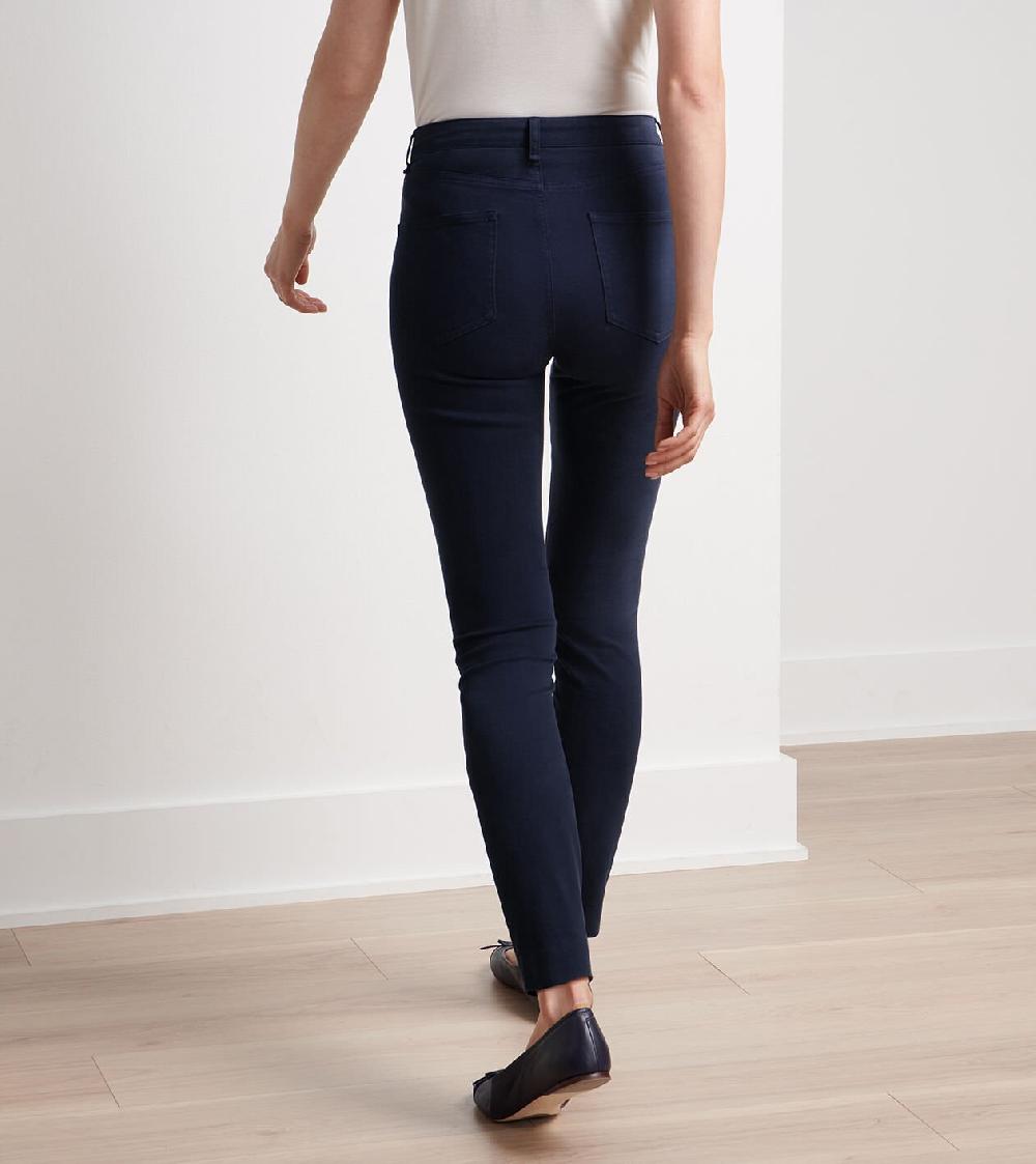 Peter Millar Karlie Stretch Sateen High Rise Pant Navy