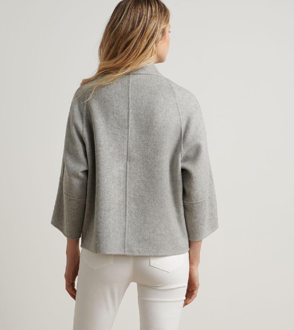 Peter Millar Molly Reversible Double Face Jacket LIGHT GREY/IVORY