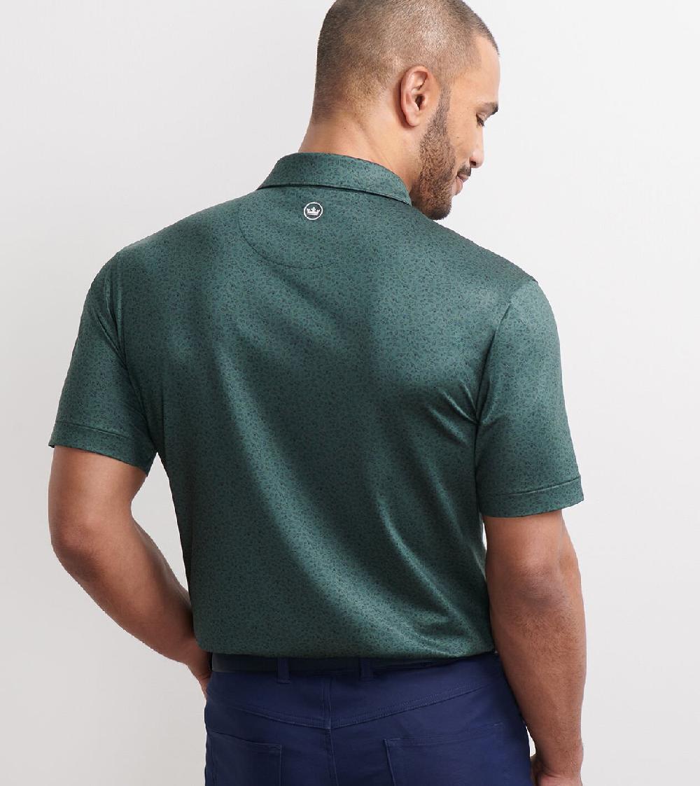 Peter Millar No Slow Play Performance Jersey Polo Nordic Pine