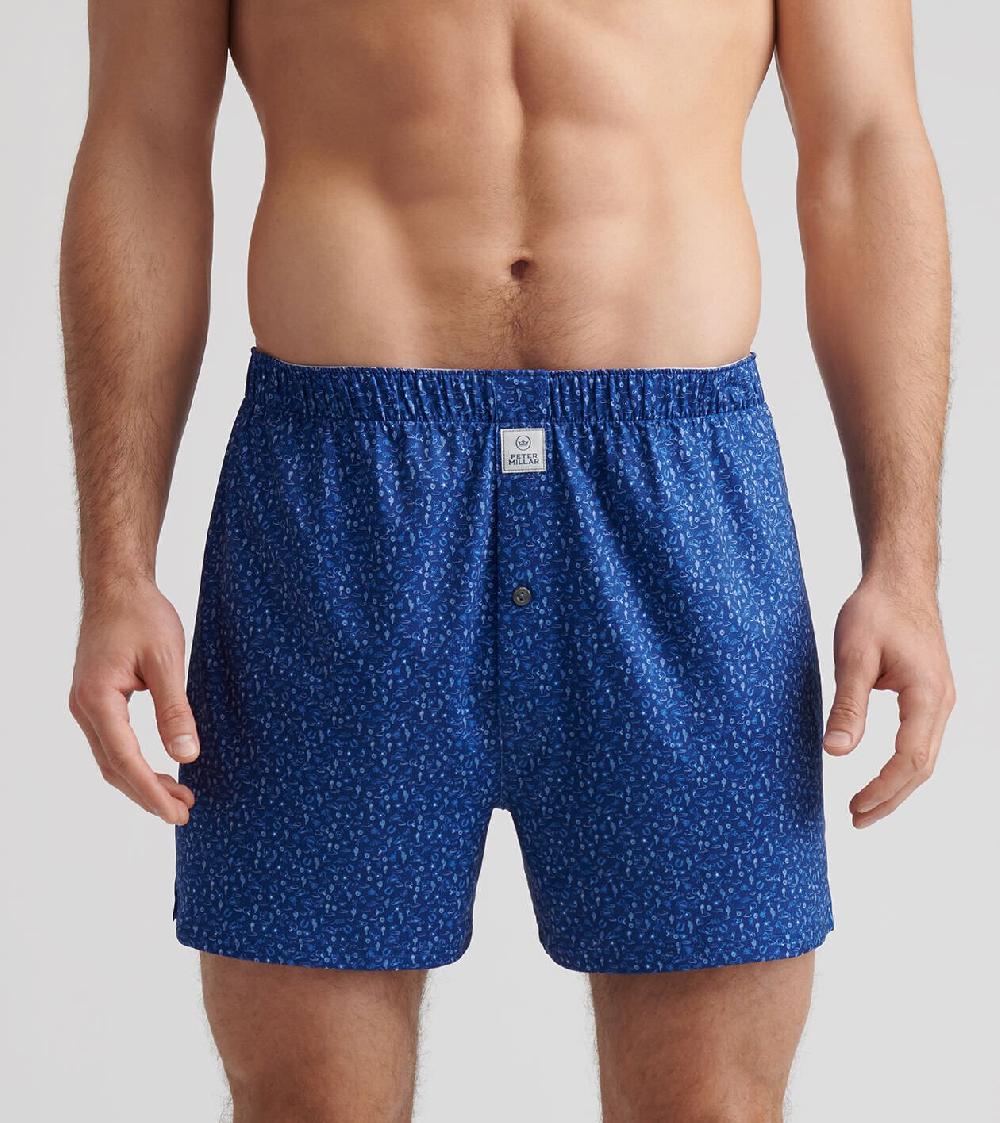 Peter Millar Outlaw Performance Boxer Short Sport Navy