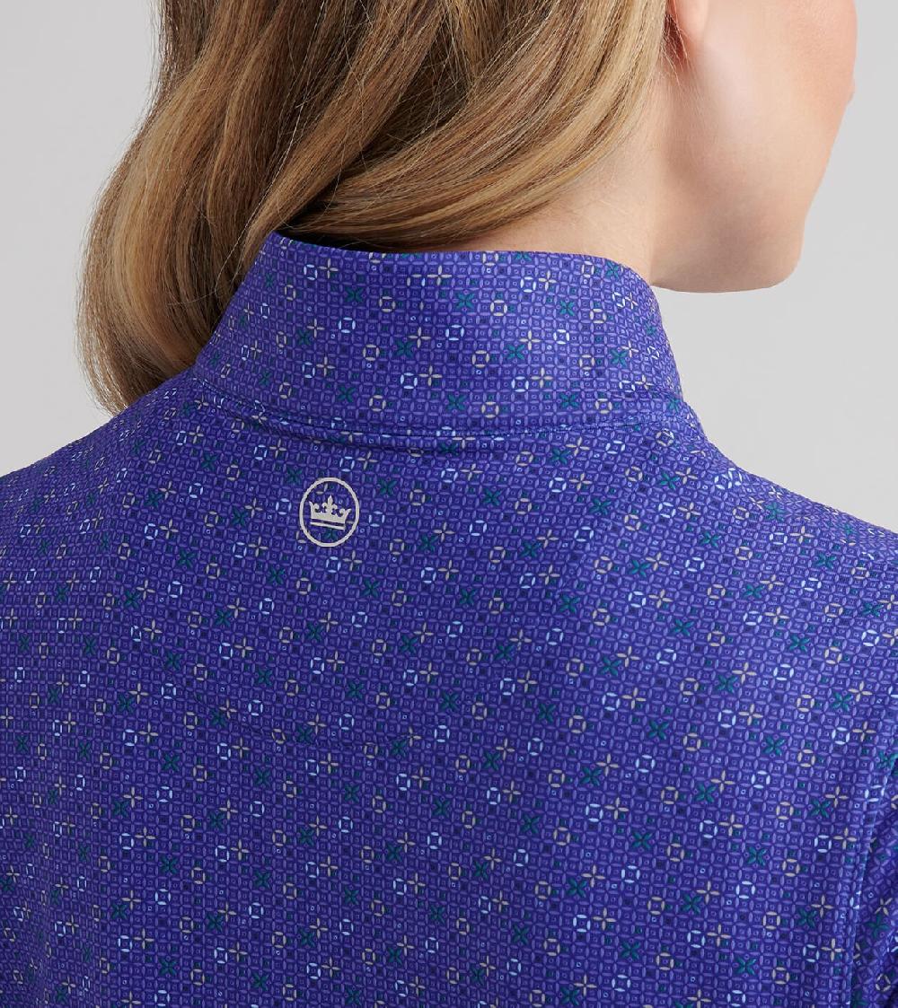 Peter Millar Perth Circle Back Performance Quarter-Zip PACIFIC BLUE