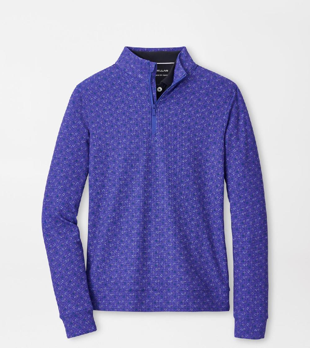 peter millar Perth Circle Back Performance Quarter-Zip PACIFIC BLUE