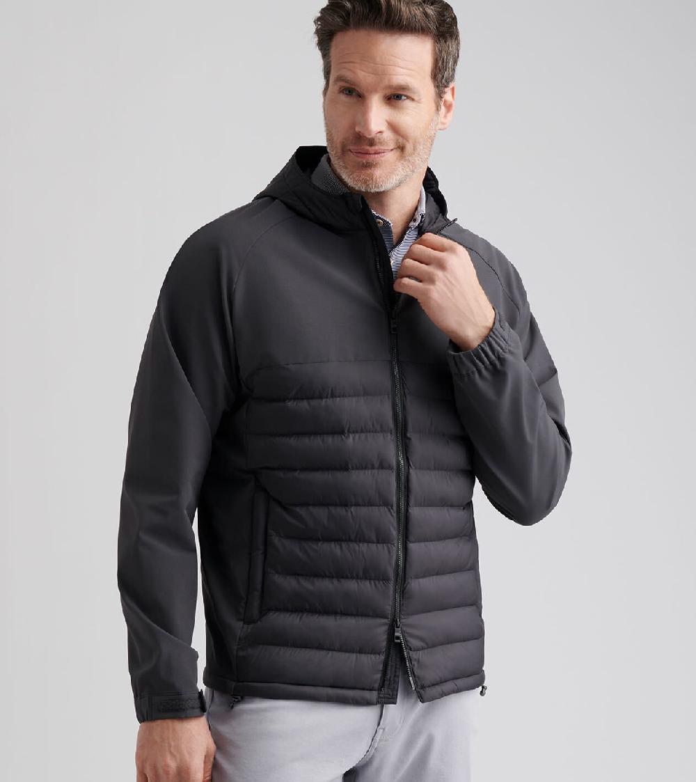 Peter Millar Apex Hybrid Hoodie CARBON BLACK