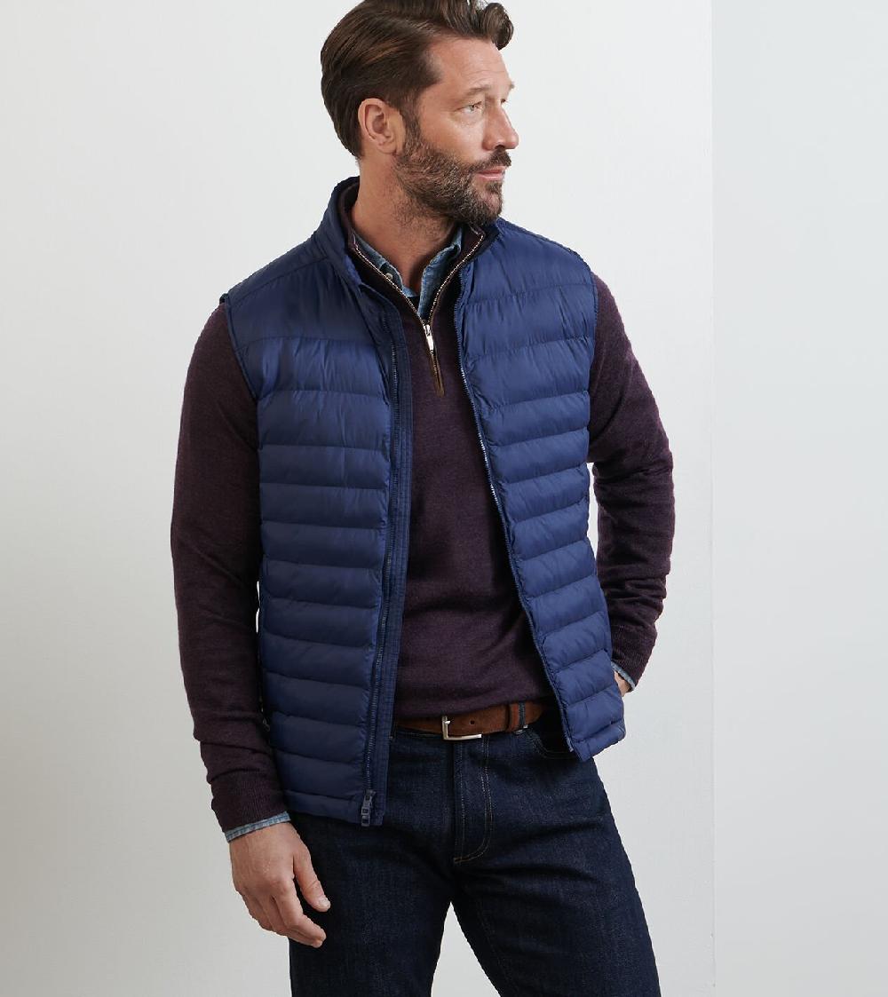 Peter Millar Apex Quilted Vest Navy