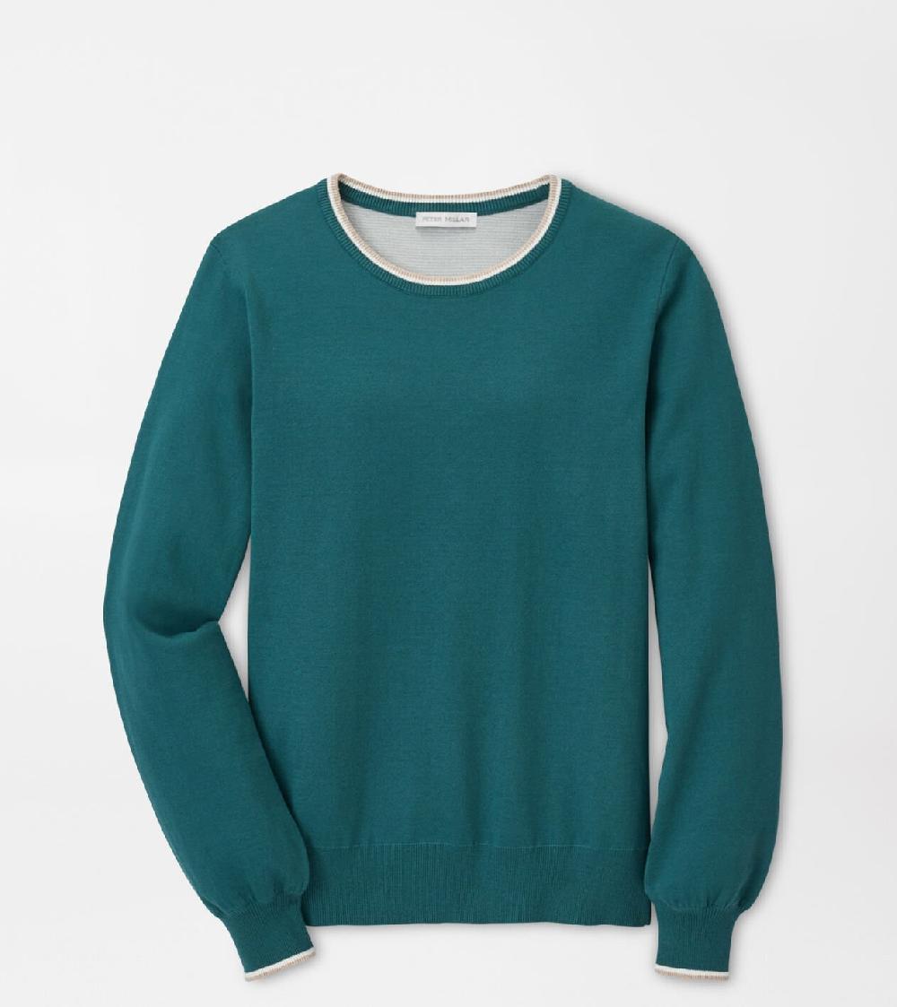 peter millar Coolspun Cotton Crewneck DEEP JADE