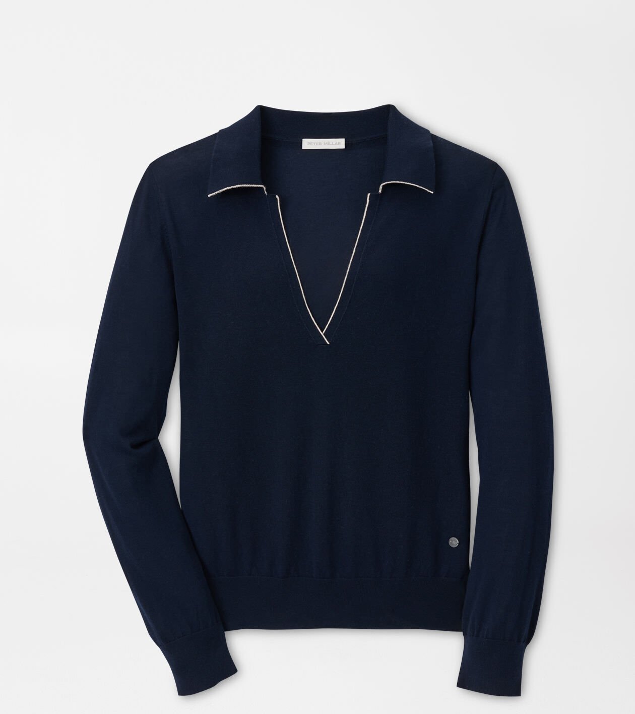 peter millar Corinne Collared Sweater Navy