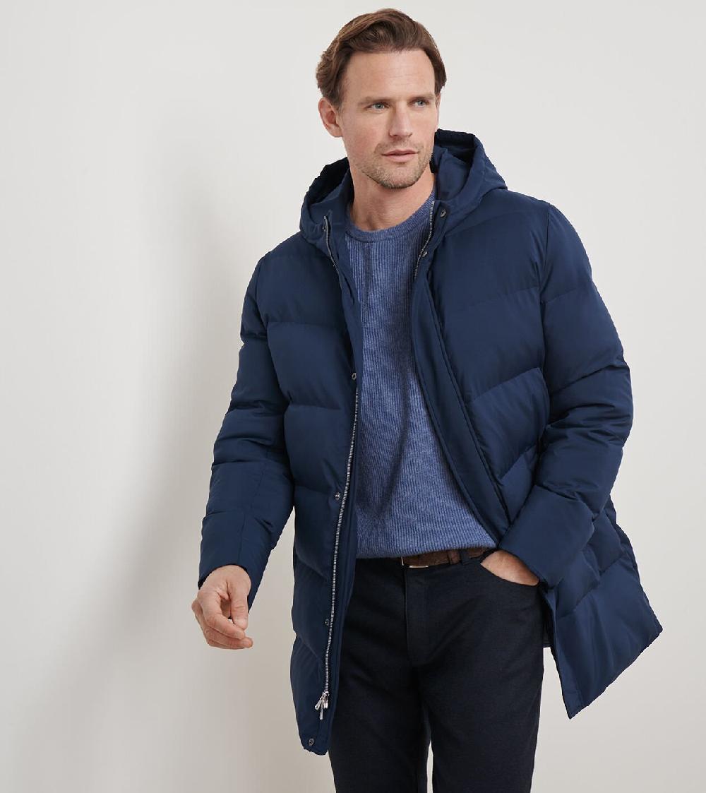 Peter Millar Cortina Quilted Parka Navy
