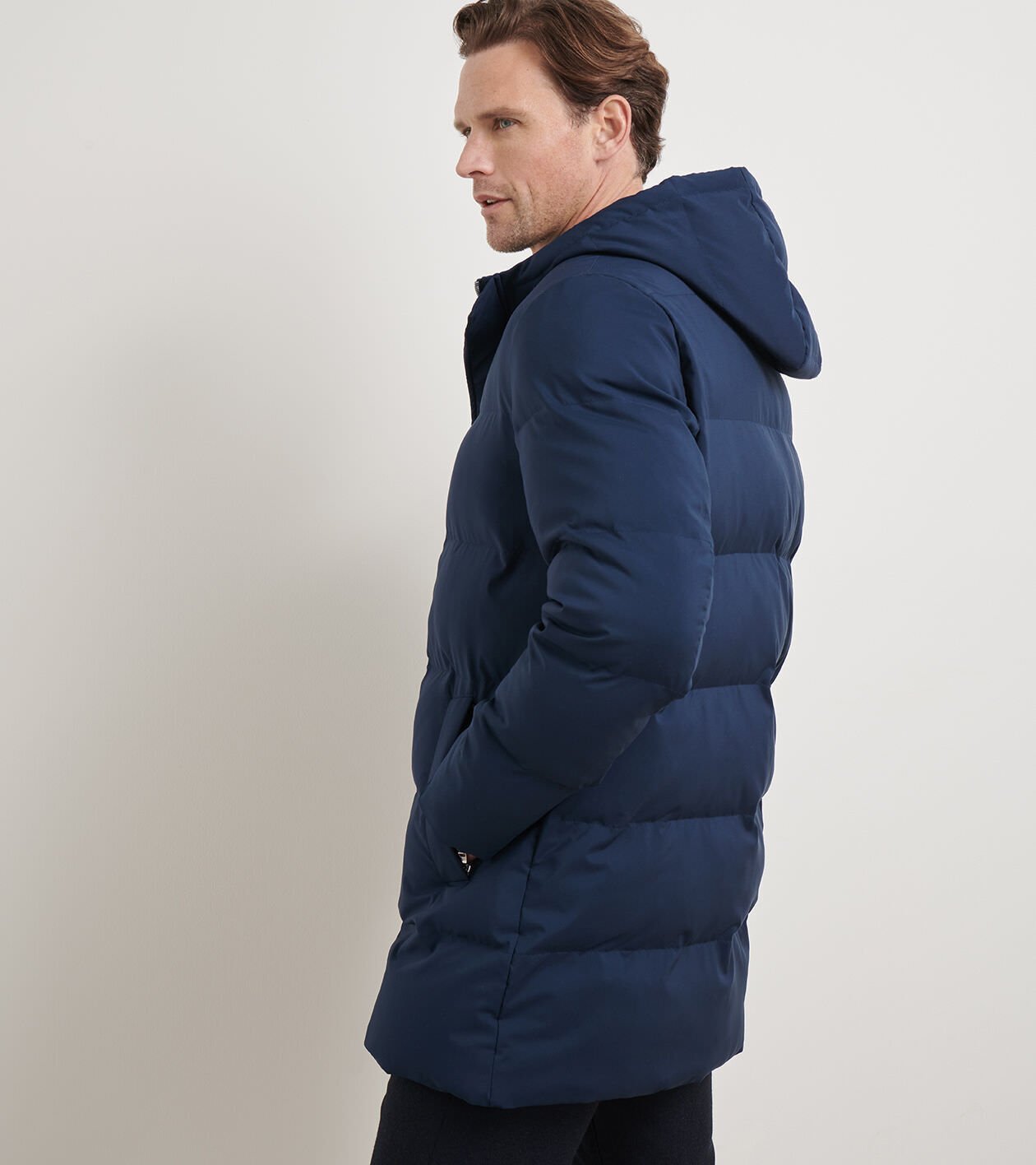 Peter Millar Cortina Quilted Parka Navy