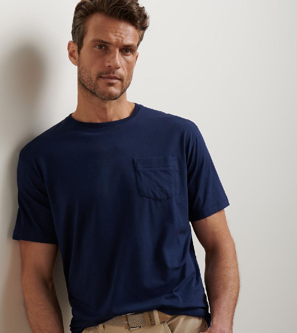 Peter Millar Crown Comfort Short-Sleeve Pocket Tee