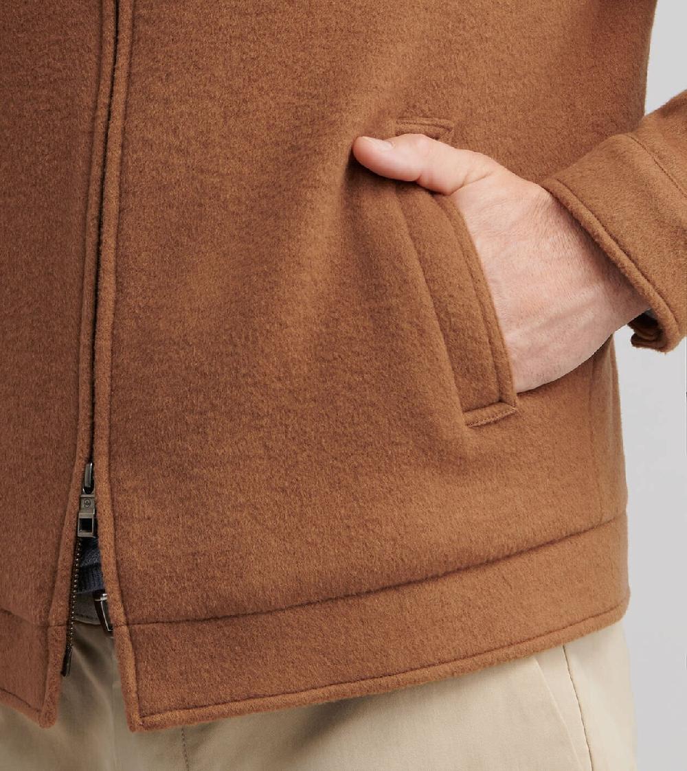 Peter Millar Crown Flex Merino Bomber HAZEL WOOD