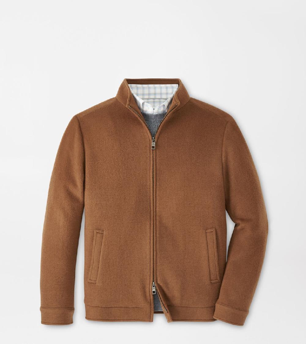 peter millar Crown Flex Merino Bomber HAZEL WOOD