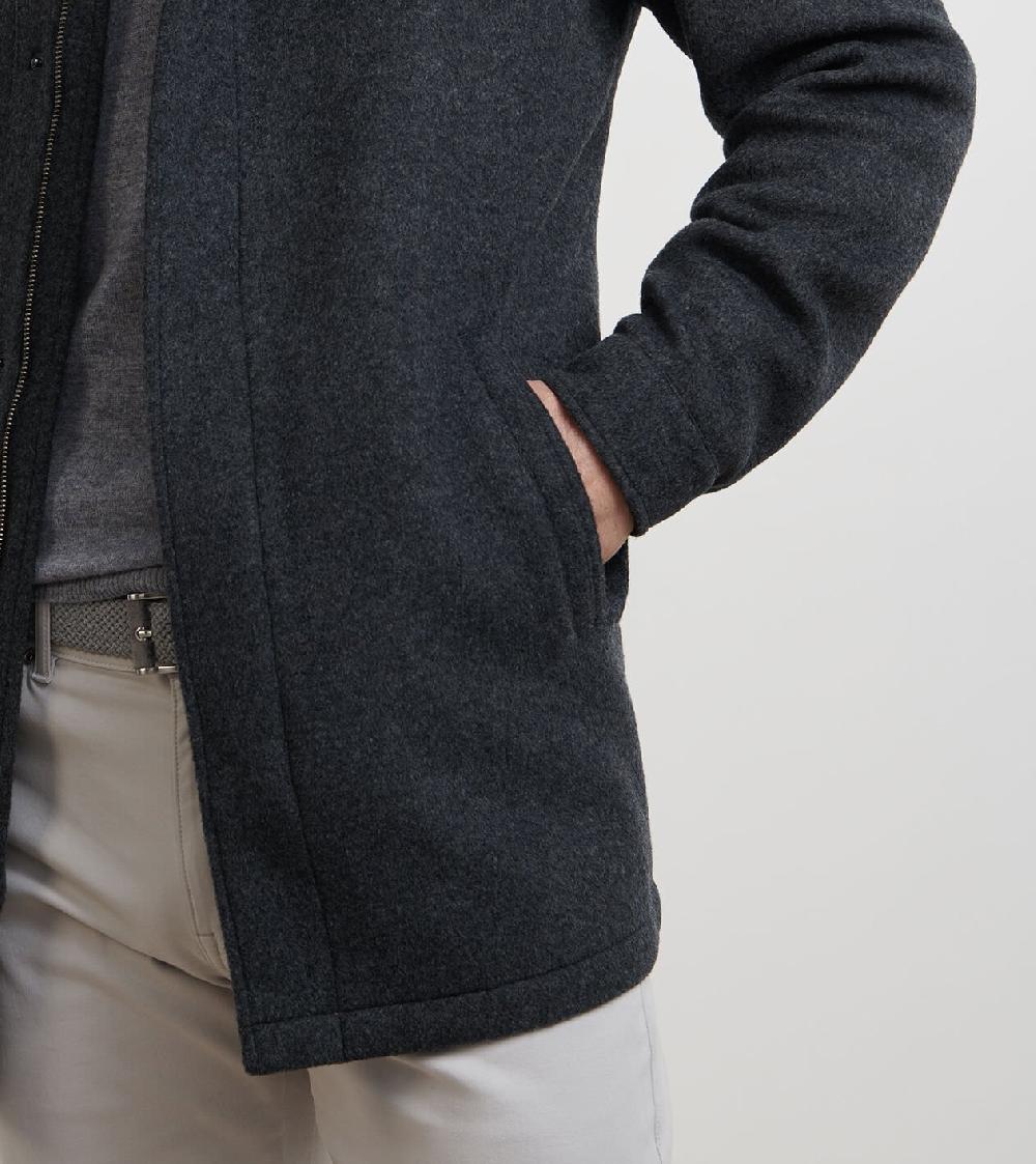 Peter Millar Crown Flex Merino City Coat Iron