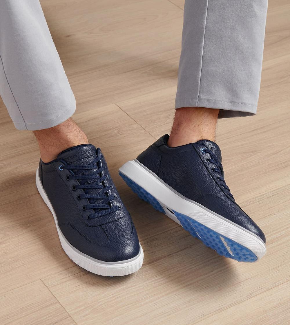 Peter Millar Drift Leather Hybrid Course Shoe Navy