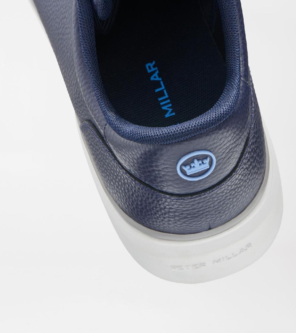 Peter Millar Drift Leather Hybrid Course Shoe Navy