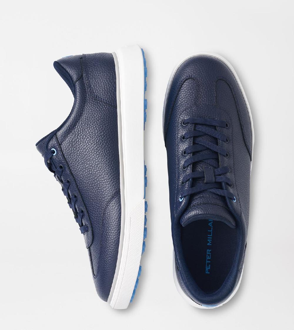 peter millar Drift Leather Hybrid Course Shoe Navy