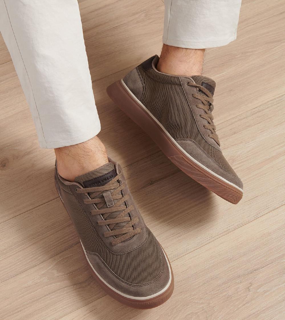 Peter Millar Drift Mesh Sneaker Mocha