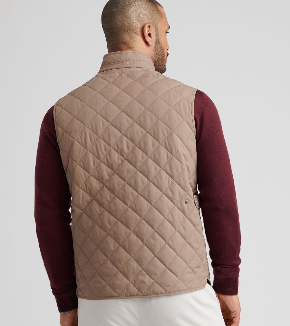 Peter Millar Essex Vest POPLAR BROWN