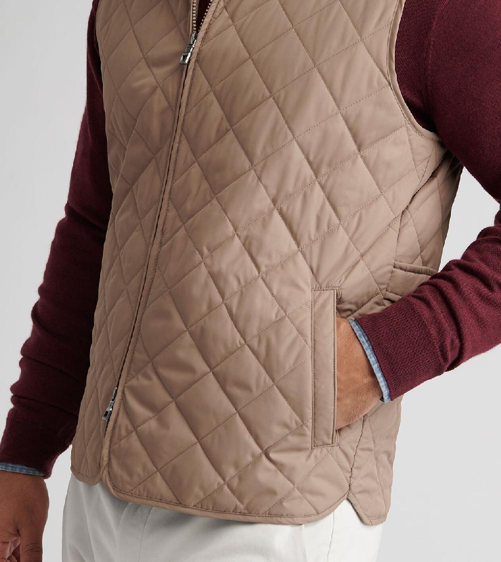 Peter Millar Essex Vest POPLAR BROWN
