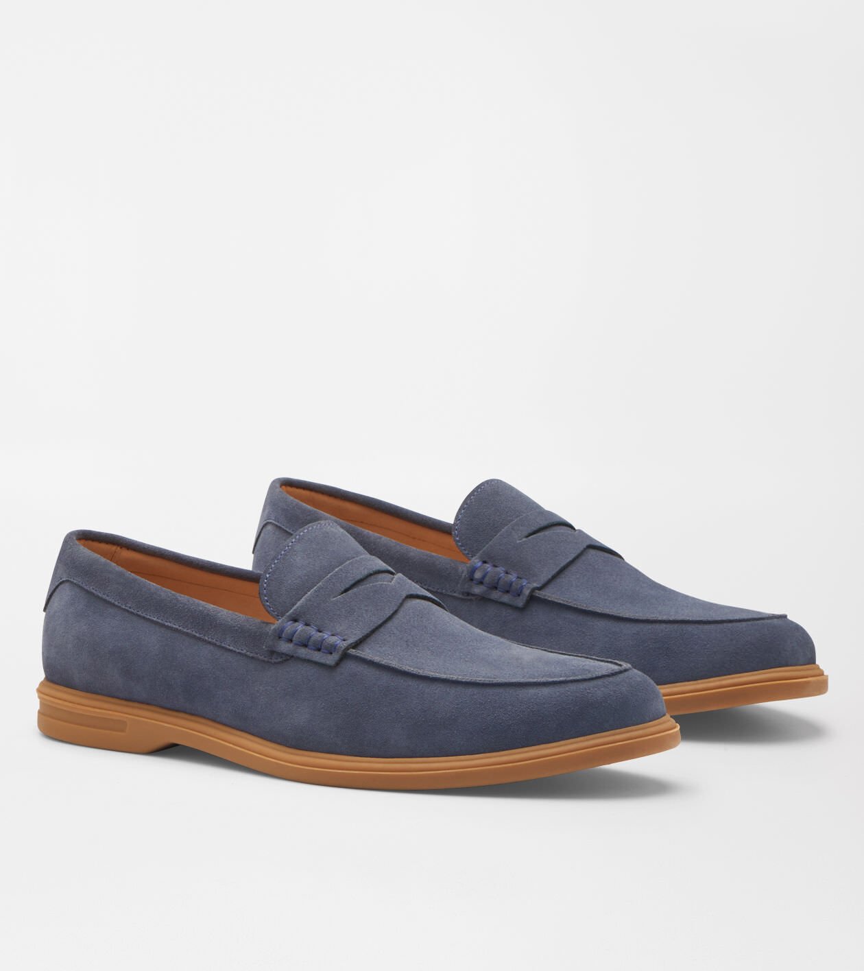 Peter Millar Excursionist Penny Loafer Avio Blue