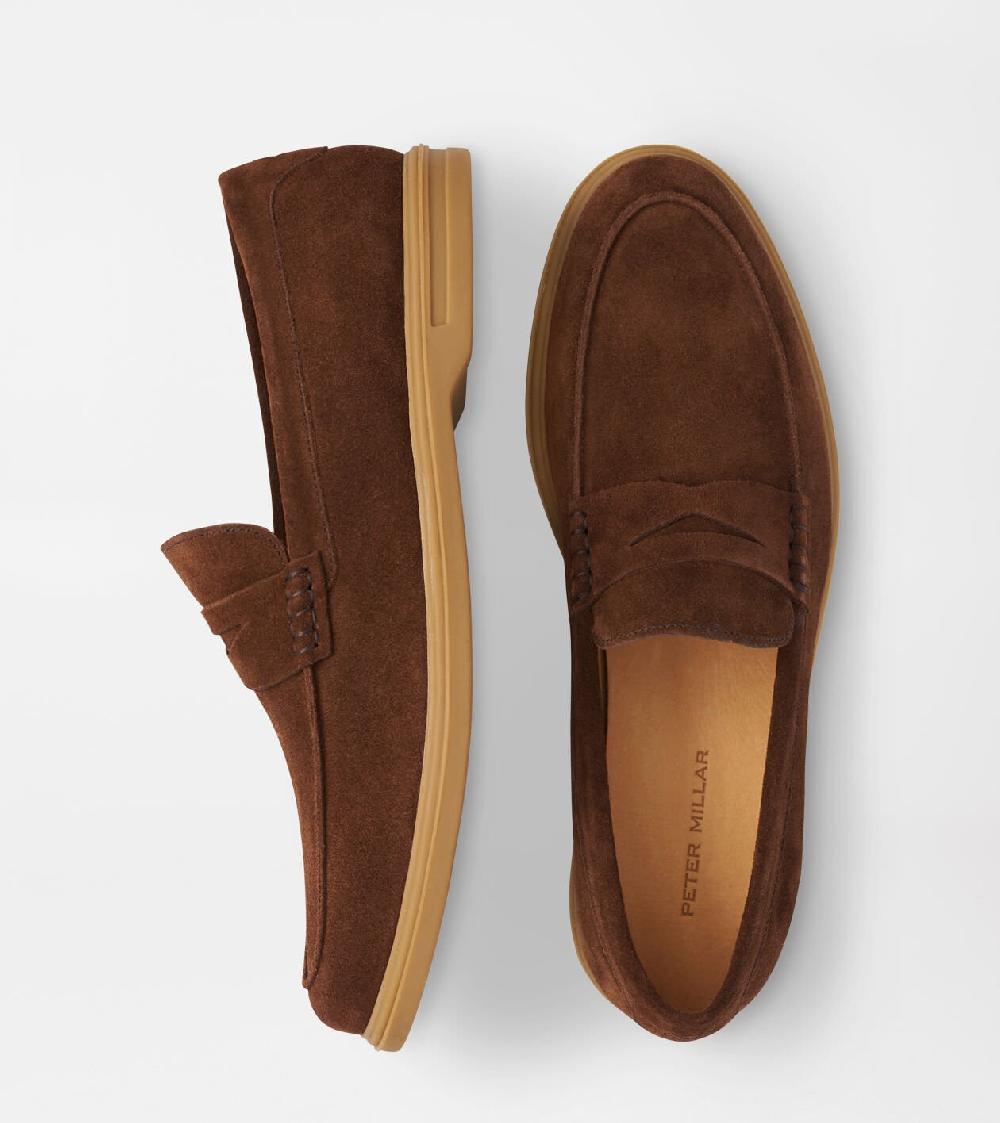 peter millar Excursionist Penny Loafer WALNUT