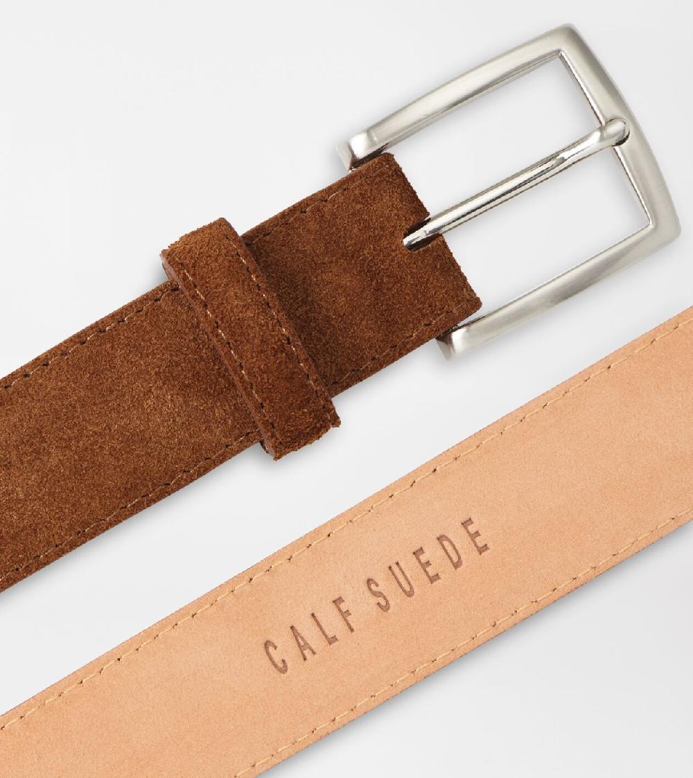 Peter Millar Excursionist Suede Belt WALNUT