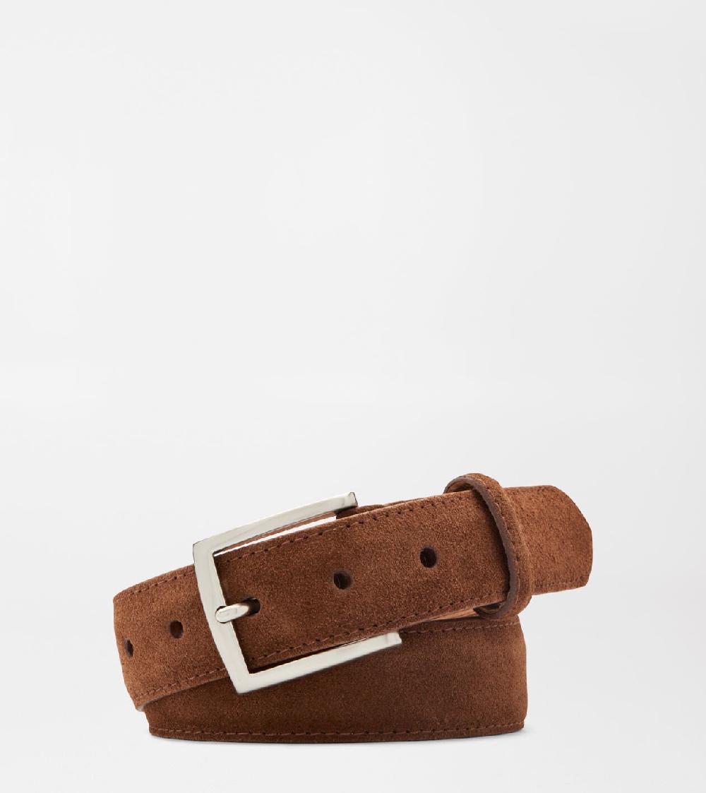 peter millar Excursionist Suede Belt WALNUT