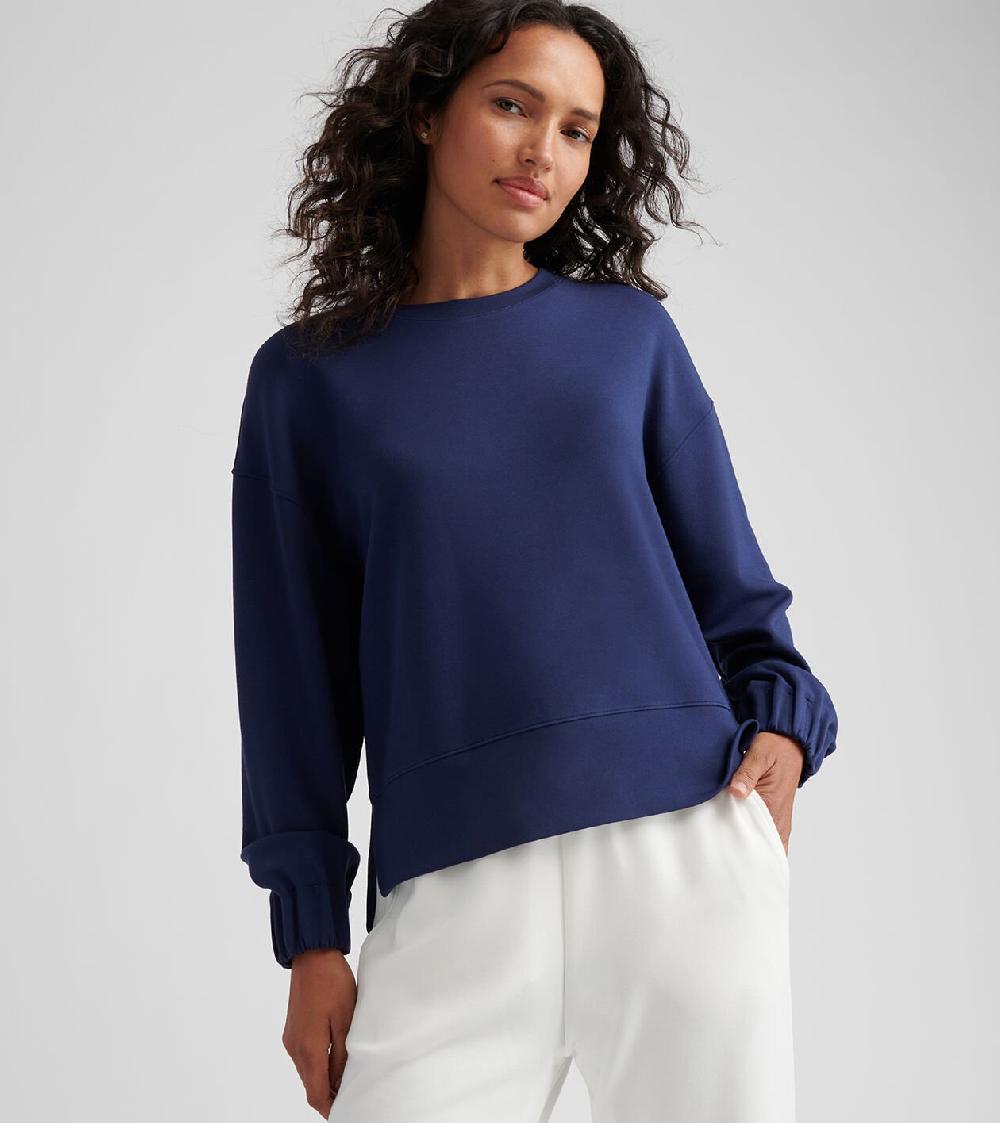 Peter Millar Flora Knit Crewneck Navy