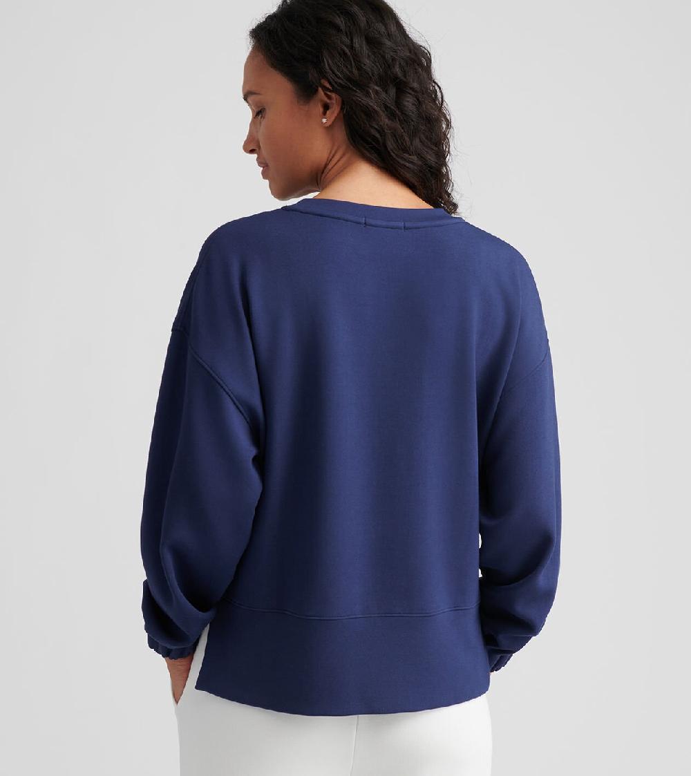 Peter Millar Flora Knit Crewneck Navy