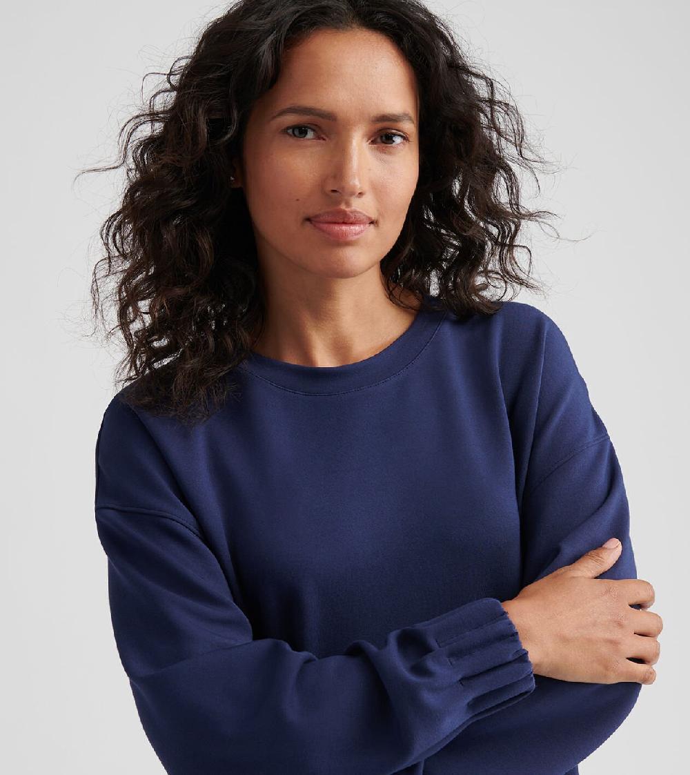 Peter Millar Flora Knit Crewneck Navy