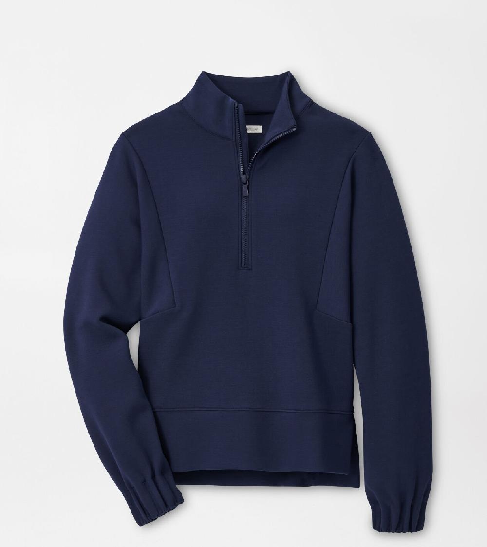 peter millar Flora Knit Half-Zip Pullover Navy