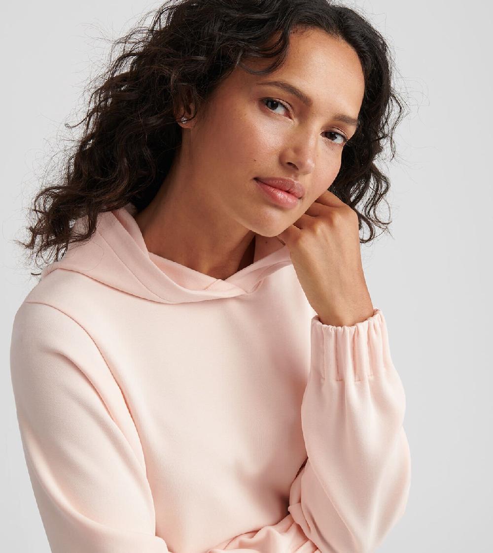 Peter Millar Flora Knit Hoodie ROSEWATER