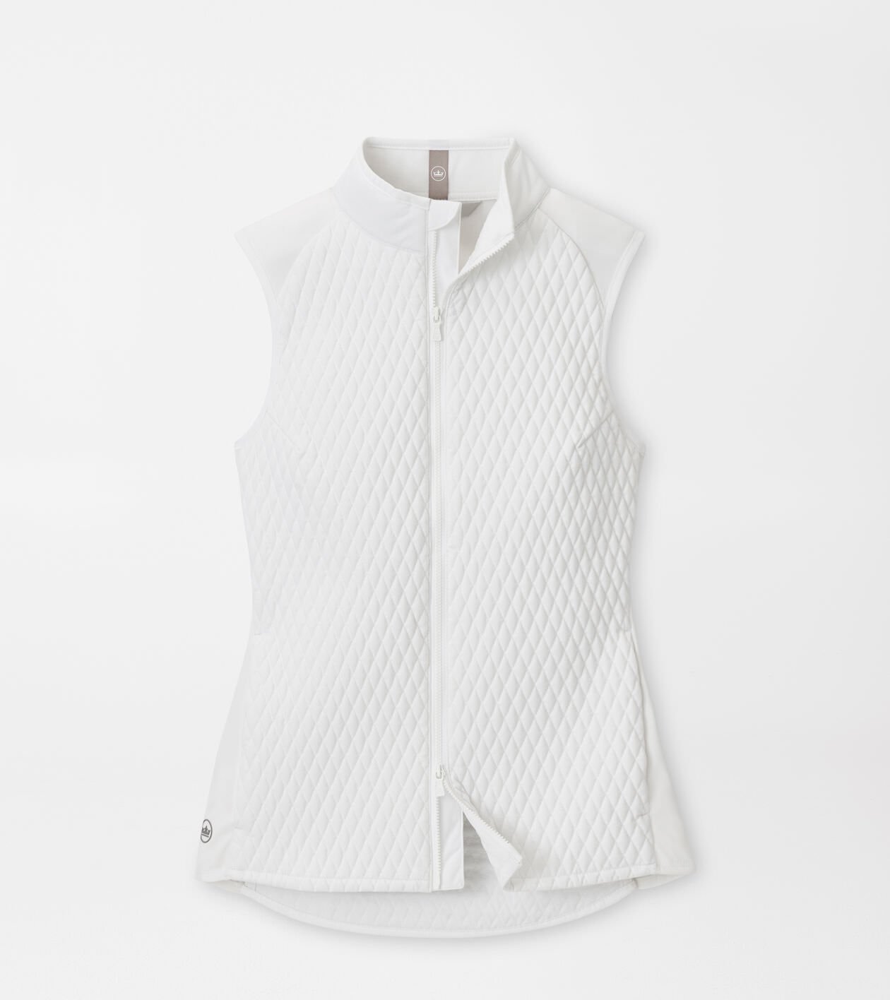 peter millar Fuse Mini Diamond Quilt Vest White