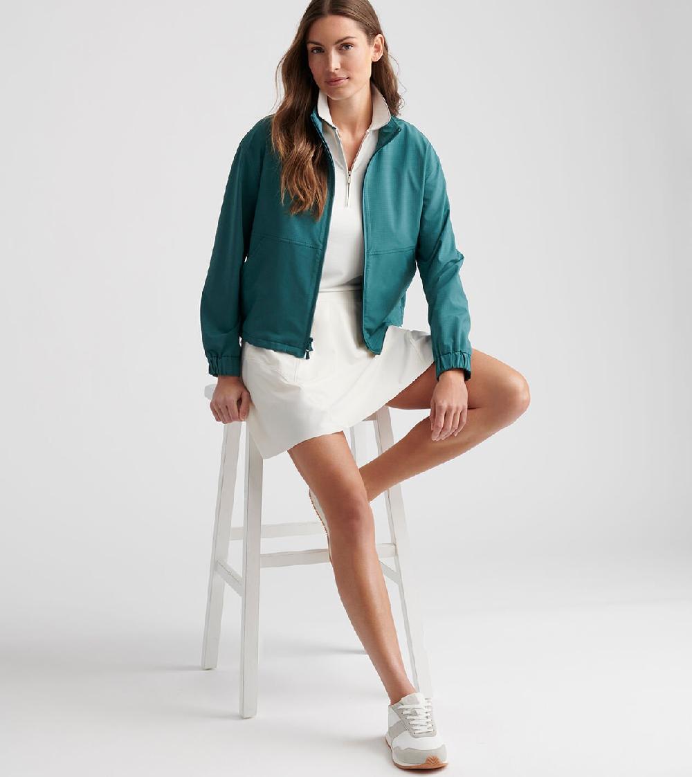 Peter Millar Gust Full-Zip Windbreaker DEEP JADE