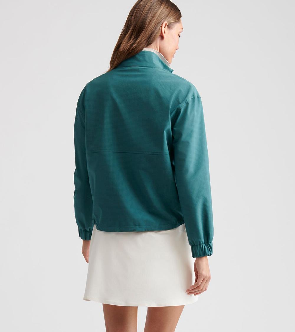 Peter Millar Gust Full-Zip Windbreaker DEEP JADE