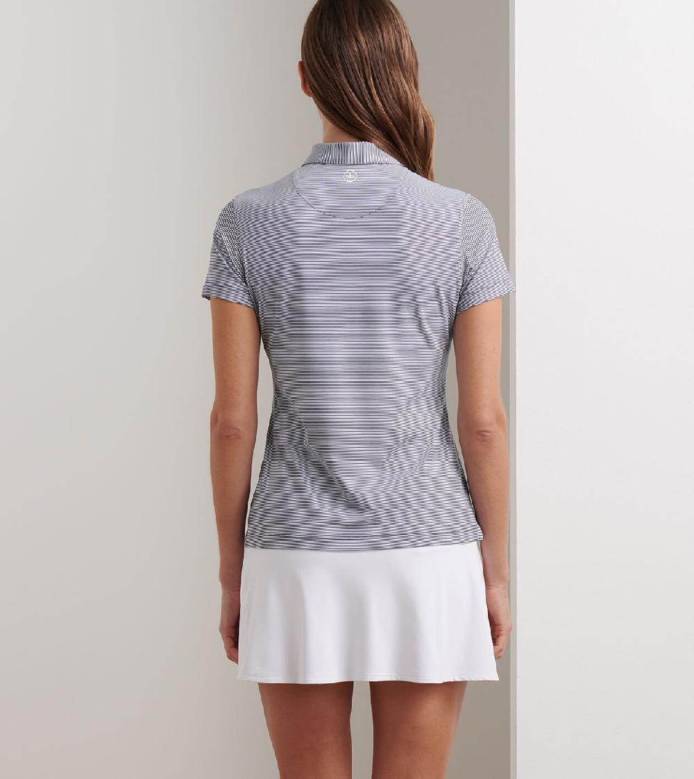 Peter Millar Jubilee Short-Sleeve Button Polo Navy